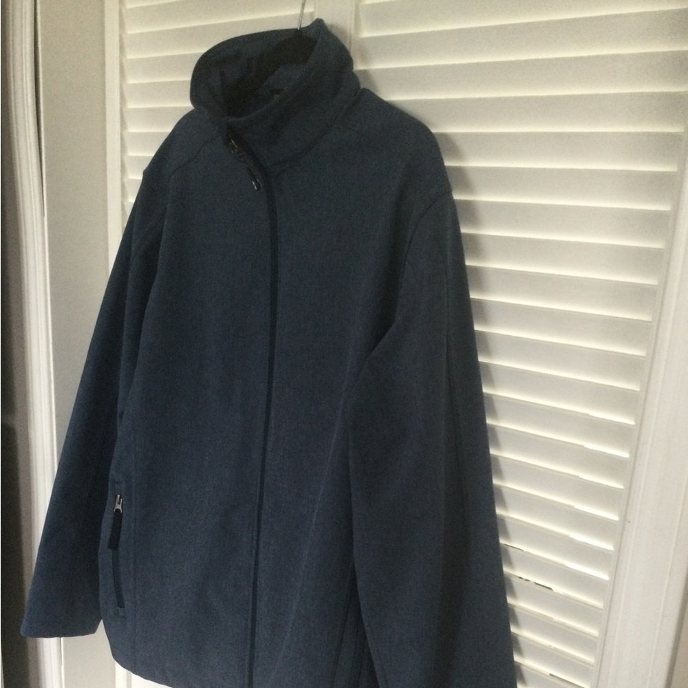 Coal Harbour Men’s Blue Water Repellant Soft Shell Jacket Size L